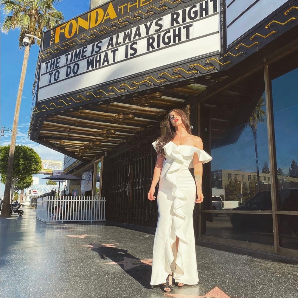White dress